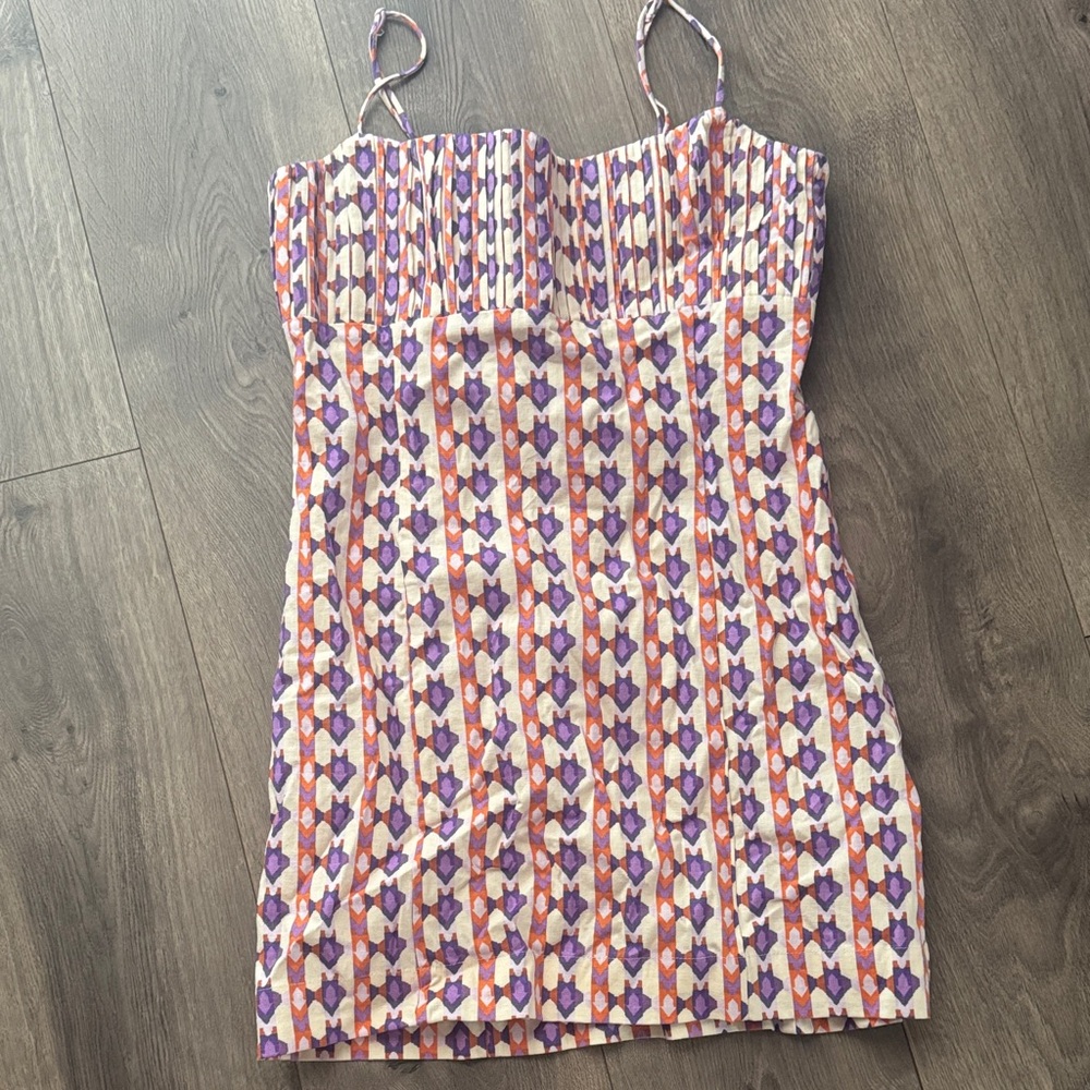 Colorful Geometric Patterned Dress